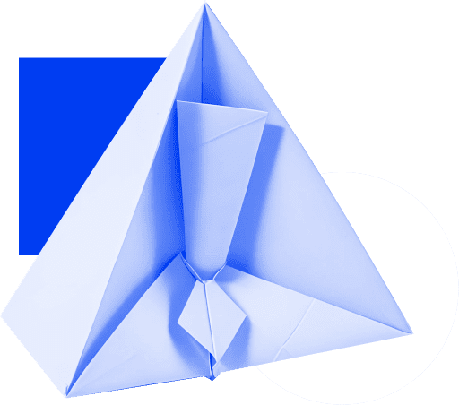 Abstract 3D striped geometric sculpture