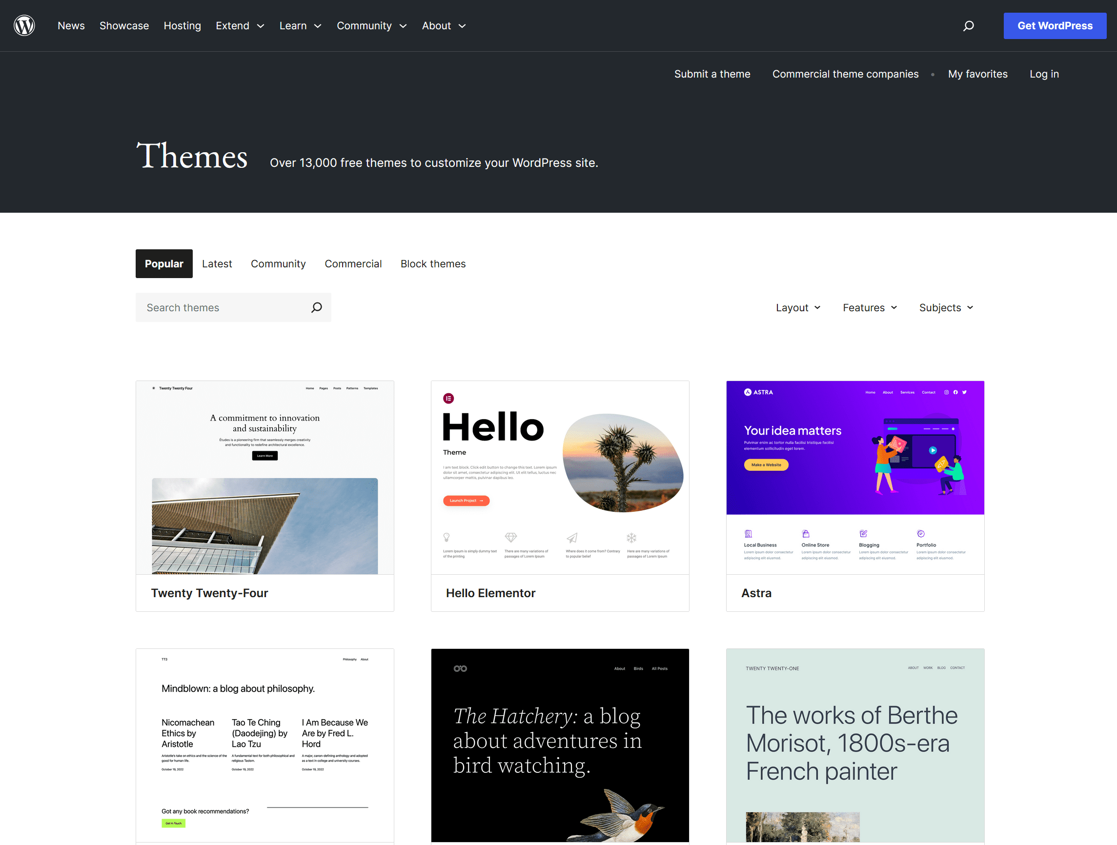 redesign wordpress website